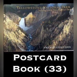 🏔️Yellowstone National Park Grand Teton 33 Postcard Book Scenic Animal Nature
